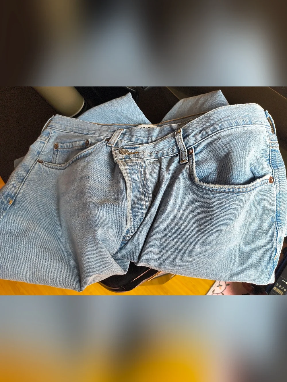 Agolde Criss Cross Upsized Jean in Wired Size 31 - Picture 7 of 13